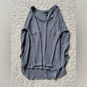 Forever 21 Oversized Gray Waffle Sweater Size Small